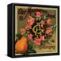 Our Monogram Brand - California - Citrus Crate Label-Lantern Press-Framed Stretched Canvas