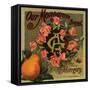 Our Monogram Brand - California - Citrus Crate Label-Lantern Press-Framed Stretched Canvas