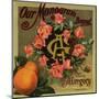 Our Monogram Brand - California - Citrus Crate Label-Lantern Press-Mounted Art Print