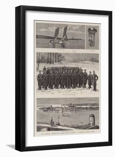 Our National Defences, the Royal Military College at Kingston, Ontario, Canada-null-Framed Giclee Print