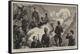 Our Native Indian Troops, Out Skirmishing with the Goorkhas at Almorah-Harry Hamilton Johnston-Framed Stretched Canvas