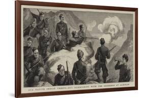 Our Native Indian Troops, Out Skirmishing with the Goorkhas at Almorah-Harry Hamilton Johnston-Framed Giclee Print