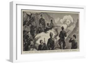 Our Native Indian Troops, Out Skirmishing with the Goorkhas at Almorah-Harry Hamilton Johnston-Framed Giclee Print