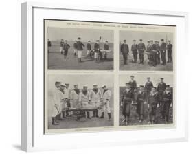 Our Naval Brigade, Gunnery Instruction on Whale Island (HMS Excellent)-null-Framed Giclee Print