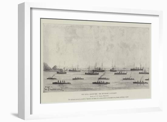 Our Naval Manoeuvres, the Devonport Contingent-null-Framed Giclee Print