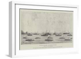 Our Naval Manoeuvres, the Devonport Contingent-null-Framed Giclee Print