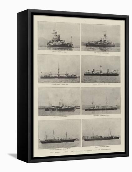 Our Naval Visitors, the Italian Squadron Now at Portsmouth-null-Framed Stretched Canvas