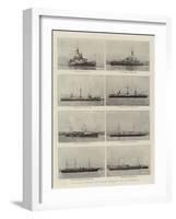 Our Naval Visitors, the Italian Squadron Now at Portsmouth-null-Framed Giclee Print
