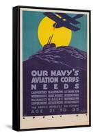 Our Navy's Aviation Corps Needs-Harold Von Schmidt-Framed Stretched Canvas