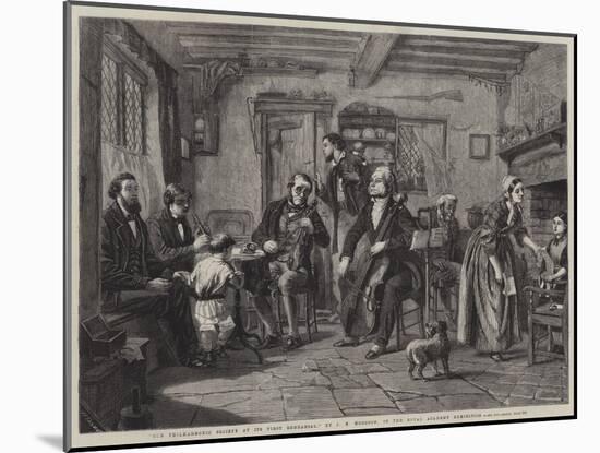 Our Philharmonic Society at its First Rehearsal-John Evan Hodgson-Mounted Giclee Print