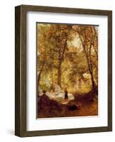 Our Picnic - New Lock, Berks.-Charles James Lewis-Framed Giclee Print