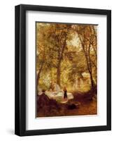 Our Picnic - New Lock, Berks.-Charles James Lewis-Framed Giclee Print