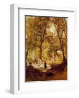 Our Picnic - New Lock, Berks.-Charles James Lewis-Framed Giclee Print