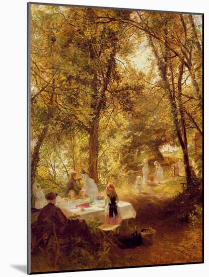 Our Picnic - New Lock, Berks.-Charles James Lewis-Mounted Giclee Print