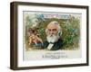 Our Poet Brand Cigar Box Label, Henry W. Longfellow-Lantern Press-Framed Art Print