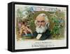 Our Poet Brand Cigar Box Label, Henry W. Longfellow-Lantern Press-Framed Stretched Canvas