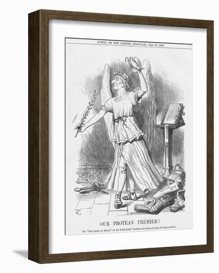 Our Protean Premier!, 1885-Joseph Swain-Framed Giclee Print