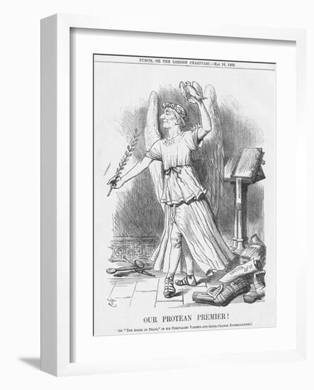 Our Protean Premier!, 1885-Joseph Swain-Framed Giclee Print