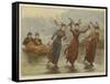 Our Reindeer Sleigh-Arthur Hopkins-Framed Stretched Canvas