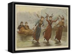 Our Reindeer Sleigh-Arthur Hopkins-Framed Stretched Canvas