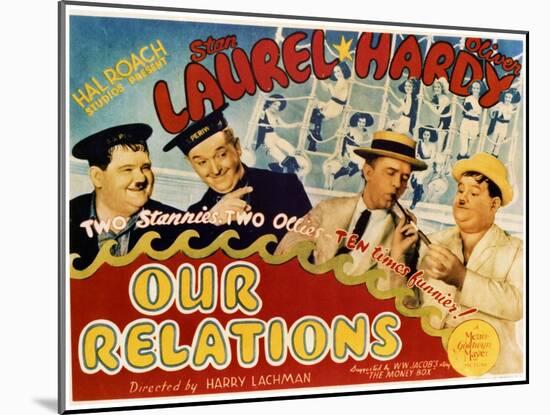 Our Relations - Lobby Card Reproduction-null-Mounted Photo