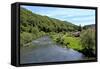 Our River near Dillingen, Grand Duchy of Luxembourg, Europe-Hans-Peter Merten-Framed Stretched Canvas