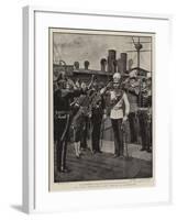 Our Royal Guest from Siam, Arrival at Portsmouth-Henry Marriott Paget-Framed Giclee Print