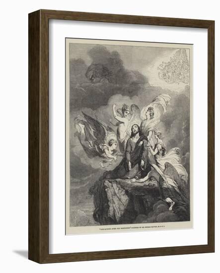 Our Saviour after the Temptation-Sir George Hayter-Framed Giclee Print