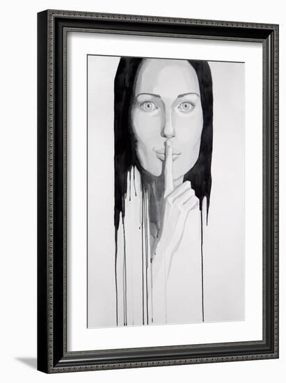 Our Secret-null-Framed Art Print