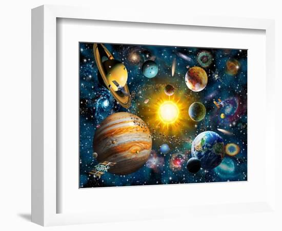 Our Solar System-Adrian Chesterman-Framed Art Print