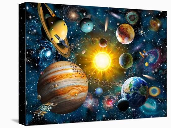 Our Solar System-Adrian Chesterman-Stretched Canvas