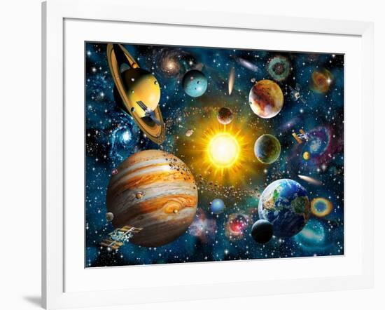 Our Solar System-Adrian Chesterman-Framed Art Print