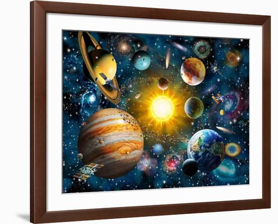 Our Solar System-Adrian Chesterman-Framed Art Print