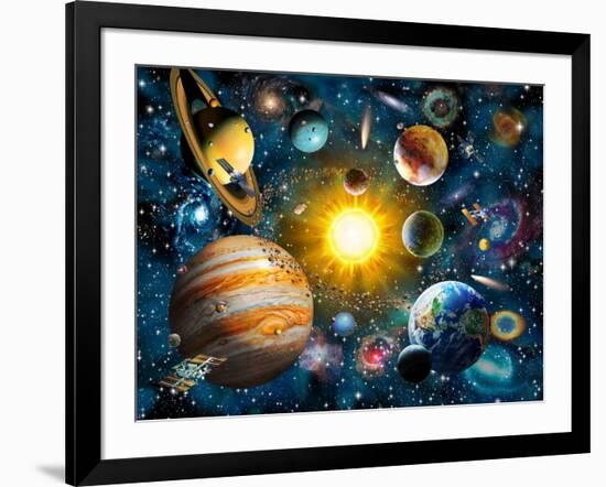 Our Solar System-Adrian Chesterman-Framed Art Print