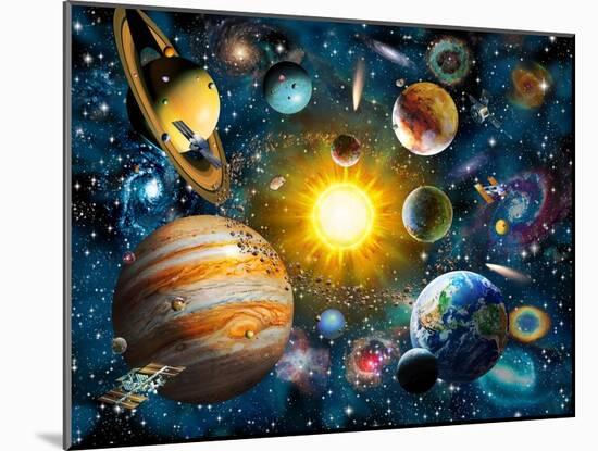 Our Solar System-Adrian Chesterman-Mounted Art Print