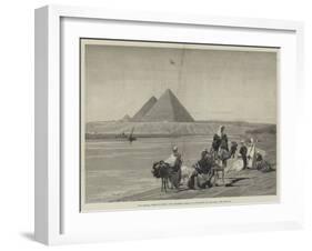 Our Special Artist in Egypt, the Pyramids During an Inundation of the Nile-Charles Auguste Loye-Framed Giclee Print