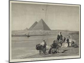 Our Special Artist in Egypt, the Pyramids During an Inundation of the Nile-Charles Auguste Loye-Mounted Giclee Print