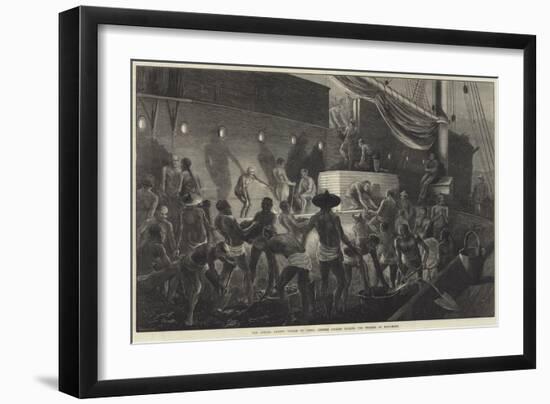 Our Special Artist's Voyage to China, Chinese Coolies Coaling the Steamer at Hong-Kong-Matthew White Ridley-Framed Giclee Print