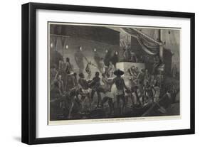 Our Special Artist's Voyage to China, Chinese Coolies Coaling the Steamer at Hong-Kong-Matthew White Ridley-Framed Giclee Print