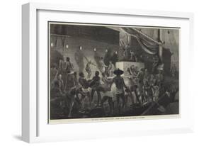 Our Special Artist's Voyage to China, Chinese Coolies Coaling the Steamer at Hong-Kong-Matthew White Ridley-Framed Giclee Print