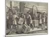 Our Special Artist's Voyage to China, the Steamer Travancore Taking in Cargo at Singapore-null-Mounted Giclee Print