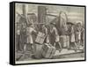 Our Special Artist's Voyage to China, the Steamer Travancore Taking in Cargo at Singapore-null-Framed Stretched Canvas