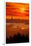 Our Star, Sunset Over San Francisco, Awe Inspiring Epic View-Vincent James-Framed Photographic Print