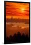Our Star, Sunset Over San Francisco, Awe Inspiring Epic View-Vincent James-Framed Photographic Print