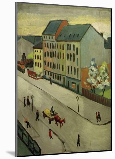 Our Street in Grey, 1911-Auguste Macke-Mounted Giclee Print