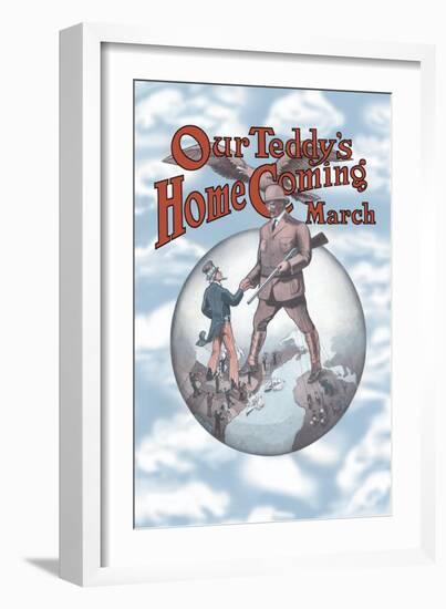 Our Teddy's Homecoming March-null-Framed Art Print