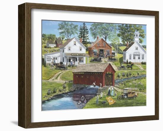 Our Town Beach-Bob Fair-Framed Giclee Print