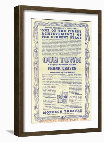 Our Town-null-Framed Art Print