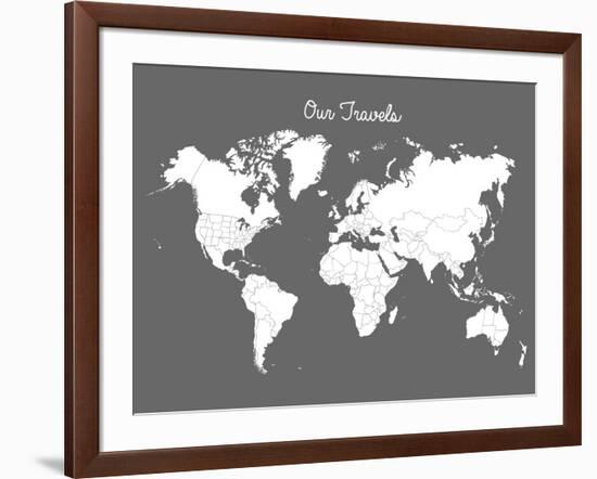 Our Travels Steel-Samantha Ranlet-Framed Art Print