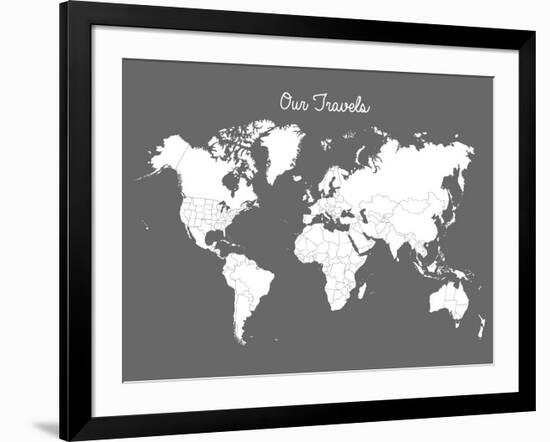 Our Travels Steel-Samantha Ranlet-Framed Art Print